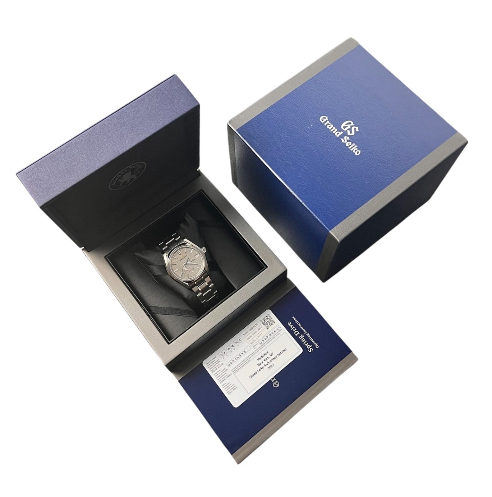 Grand Seiko Taisetsu Winter Gray Dial Titanium 40mm Automatic Mens Watch SBGA415