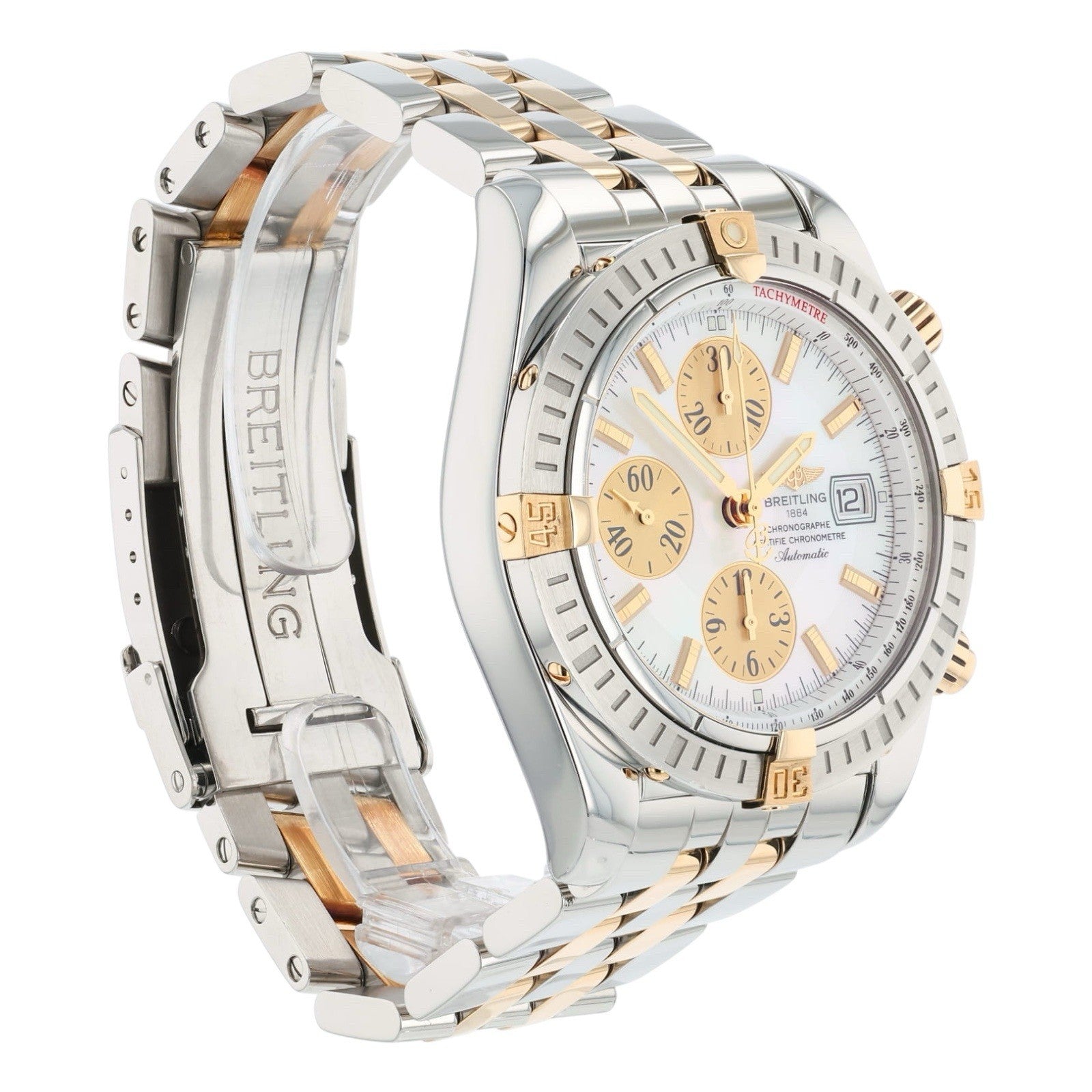 Breitling Chronomat MOP Dial Two-Tone 44mm Automatic Mens’s Watch B13356