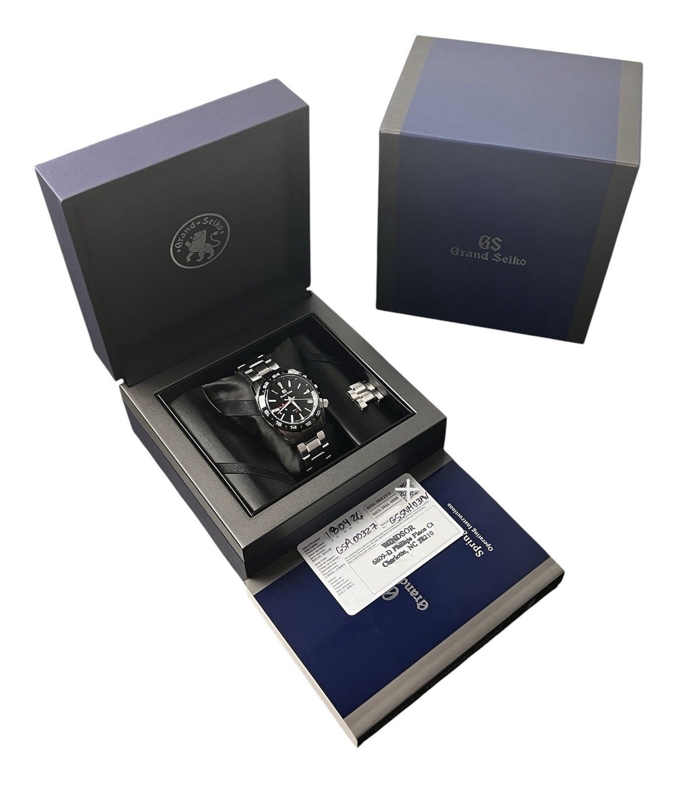 2026 Grand Seiko GMT Black Dial Stainless Steel 41mm Auto Men's Watch SBGE253