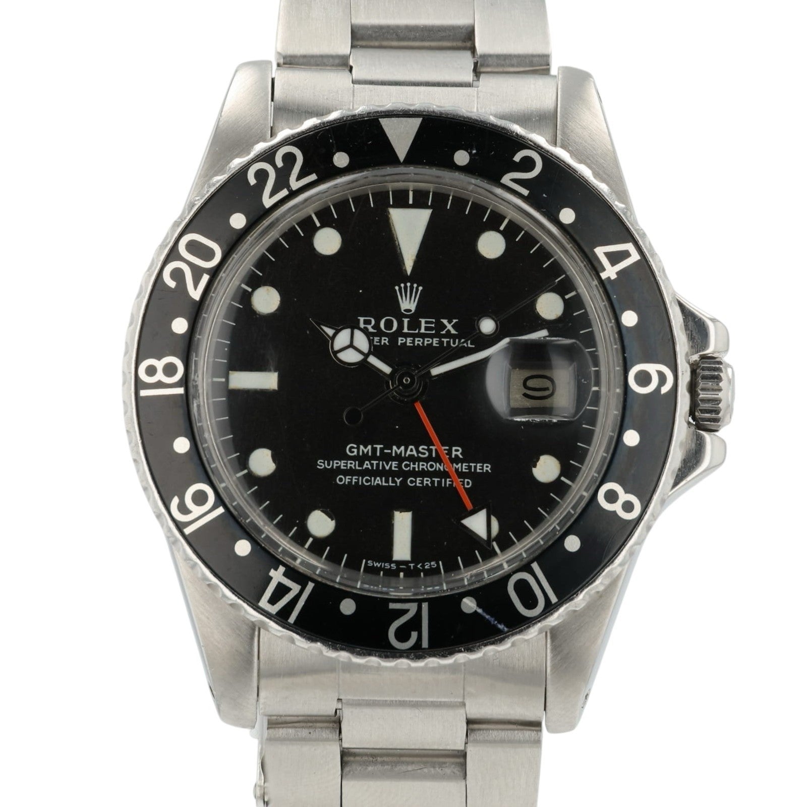 Rolex GMT-Master Black Dial Stainless Steel 40mm Automatic Men’s Watch 1675