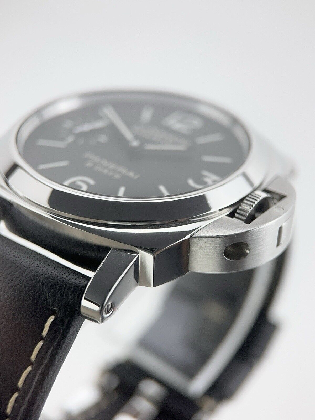 Panerai Luminor Marina 8 Days Steel Black Dial 44mm Manual Wind Watch PAM00510