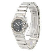 Omega Constellation Black Dial Steel 22.5mm Quartz Women's Watch 1465.51.00