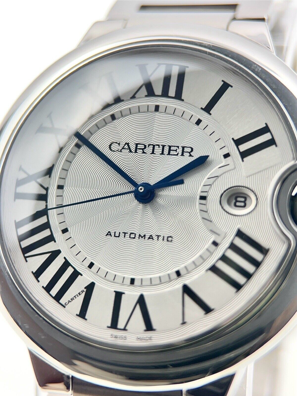 Cartier Ballon Bleu Stainless Steel Roman Dial 42mm Automatic Men’s Watch 3001