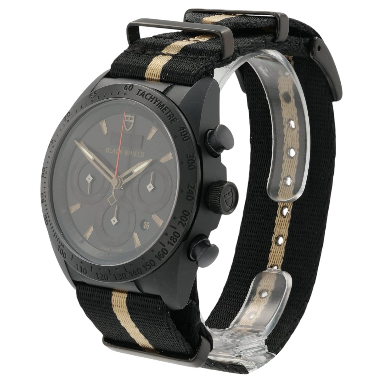 Tudor Blackshield Chronograph Black Dial Ceramic 42mm Automatic Mens Watch 42000