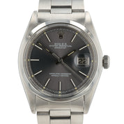 Rolex Datejust Gray Dial Stainless Steel 36mm Automatic Movement Mens Watch 1600