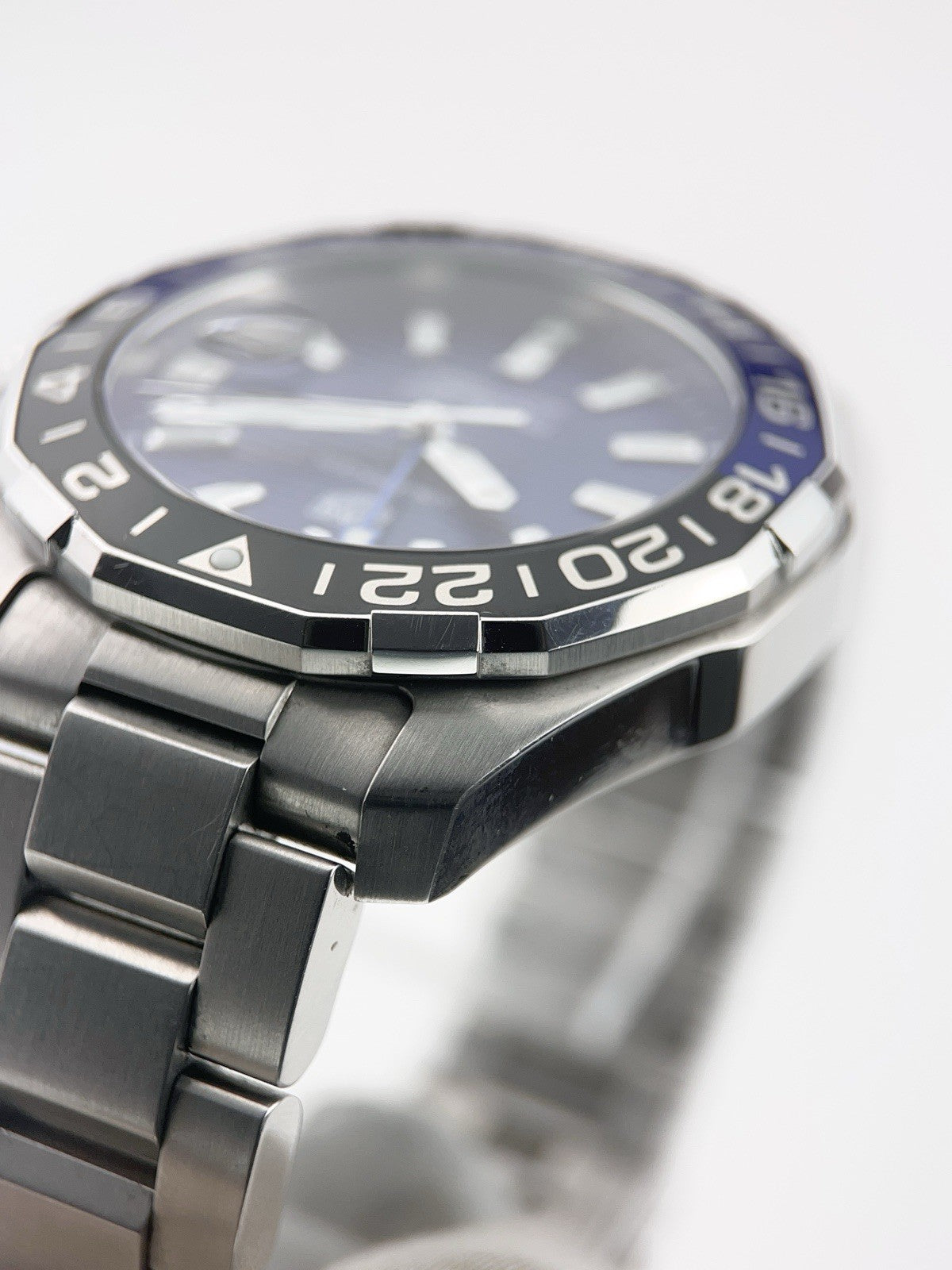 Tag Heuer Aquaracer Stainless Steel Blue Dual 43mm Automatic Men’s Watch WAY201T