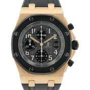 Audemars Piguet Royal Oak Offshore Rubber Clad Chrono Rose Gold Watch 25940OK