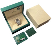 Rolex Day Date Silver Motif Dial 18k White Gold 40mm Auto Men's Watch 228239