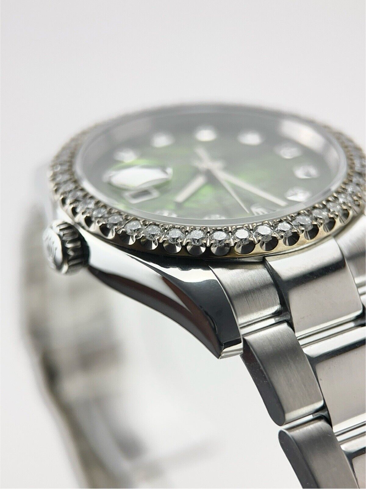 Rolex Datejust Stainless Steel 36mm Automatic Men’s Diamond Bezel Watch 116200