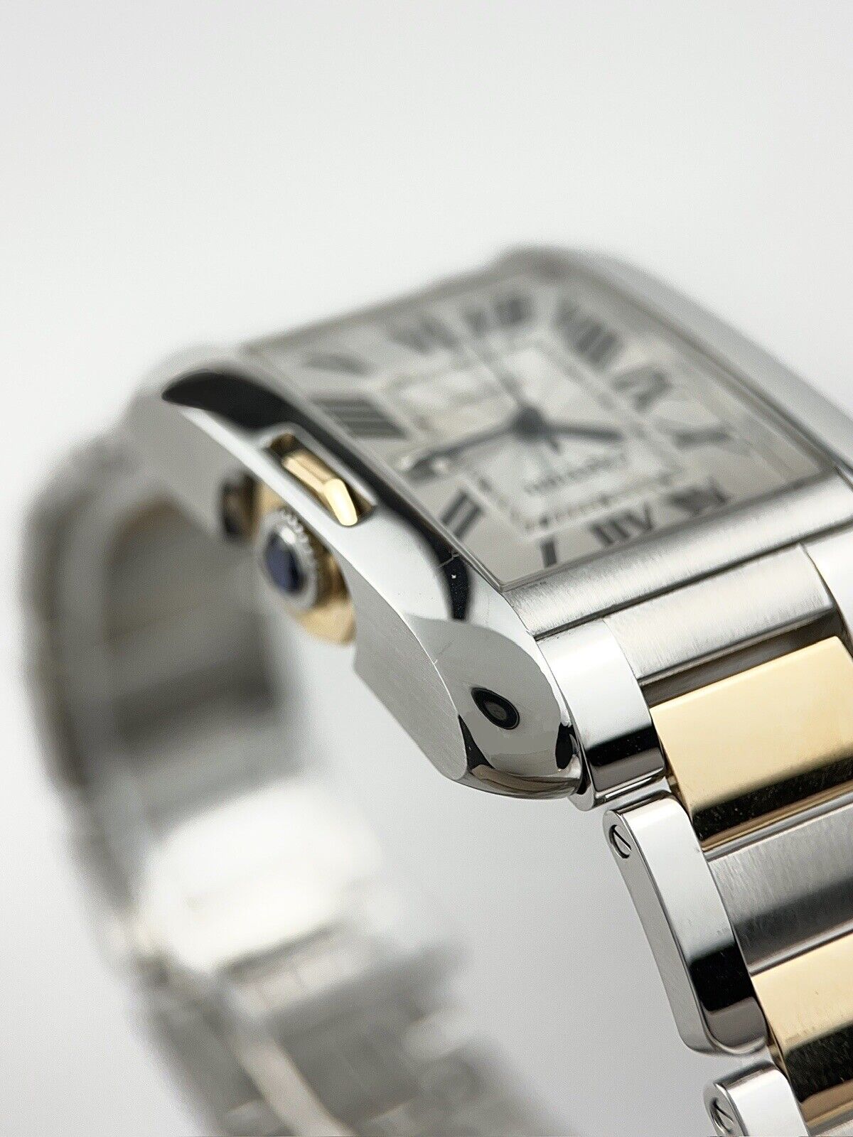 Cartier Tank Anglaise W5310007 Automatic Silver Dial Two Tone Auto Women's Watch