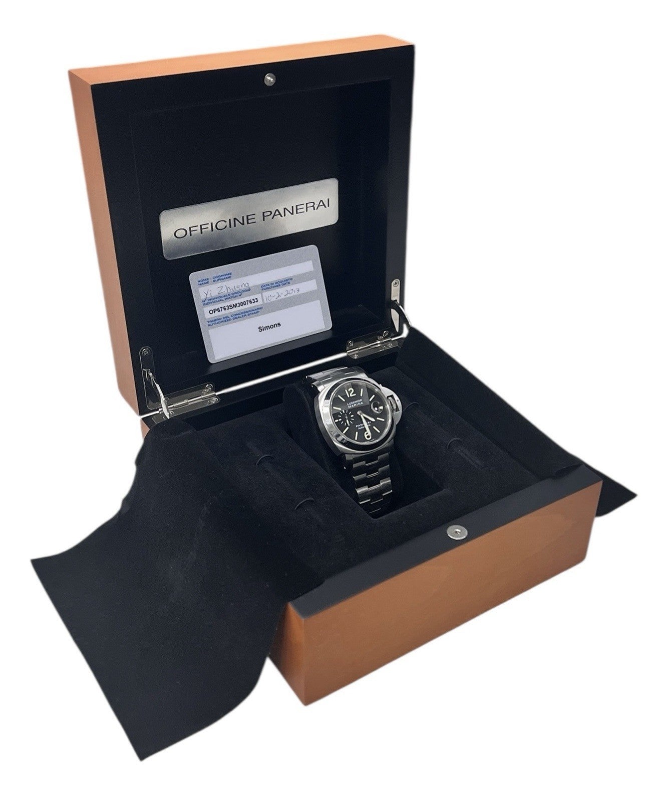 Panerai Luminor Marina Stainless Steel Black Dial 44mm Automatic Men’s PAM00299