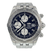 Breitling Chronomat Evolution Steel Black Dial 44mm Automatic Mens Watch A13356