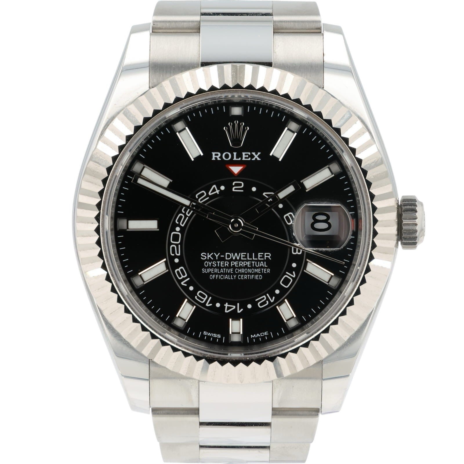 Rolex Sky-Dweller Black Dial Stainless Steel 42mm Automatic Men’s Watch 336934