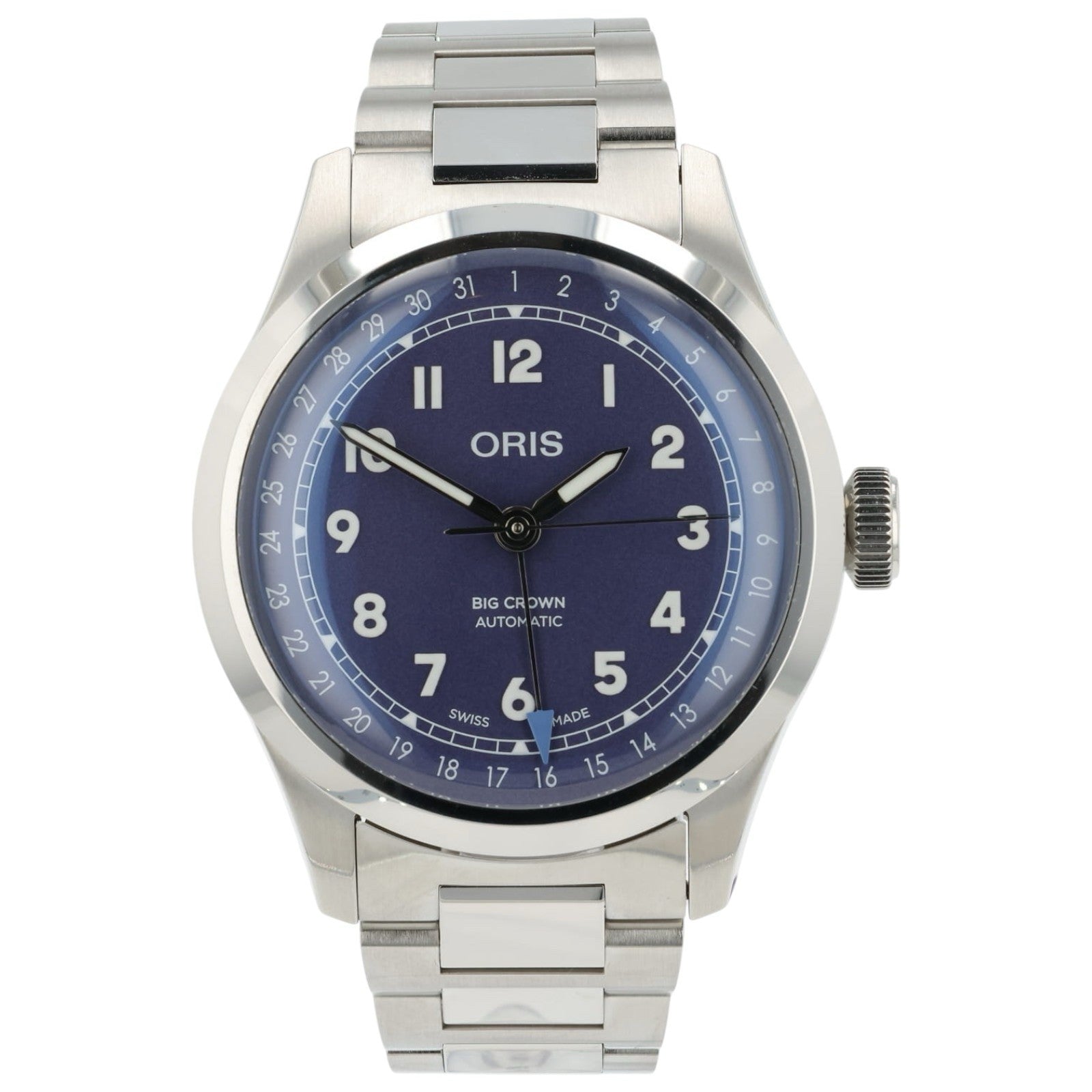 Oris Pilot Big Crown Purple Dial Stainless Steel 40mm Automatic Mens Watch 7798