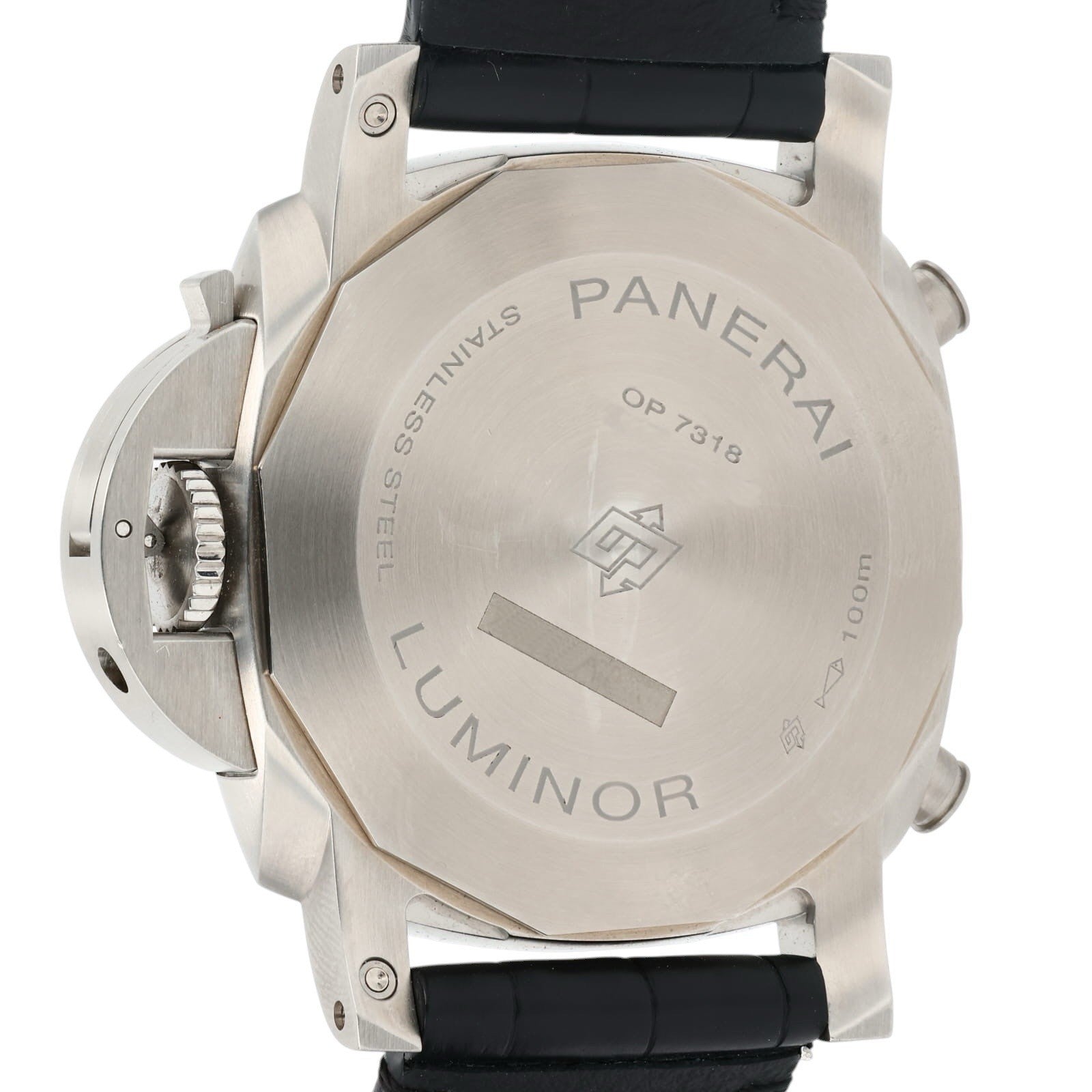 Panerai Luminor Chronograph Steel White Dial 44mm Automatic Mens Watch PAM01218