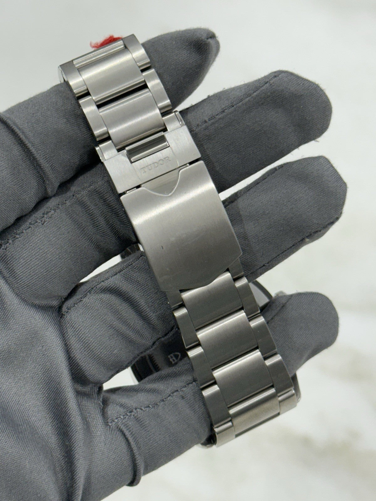 Tudor Black Bay Smiley Stainless Steel Red 41mm Automatic Men's Watch 79220R