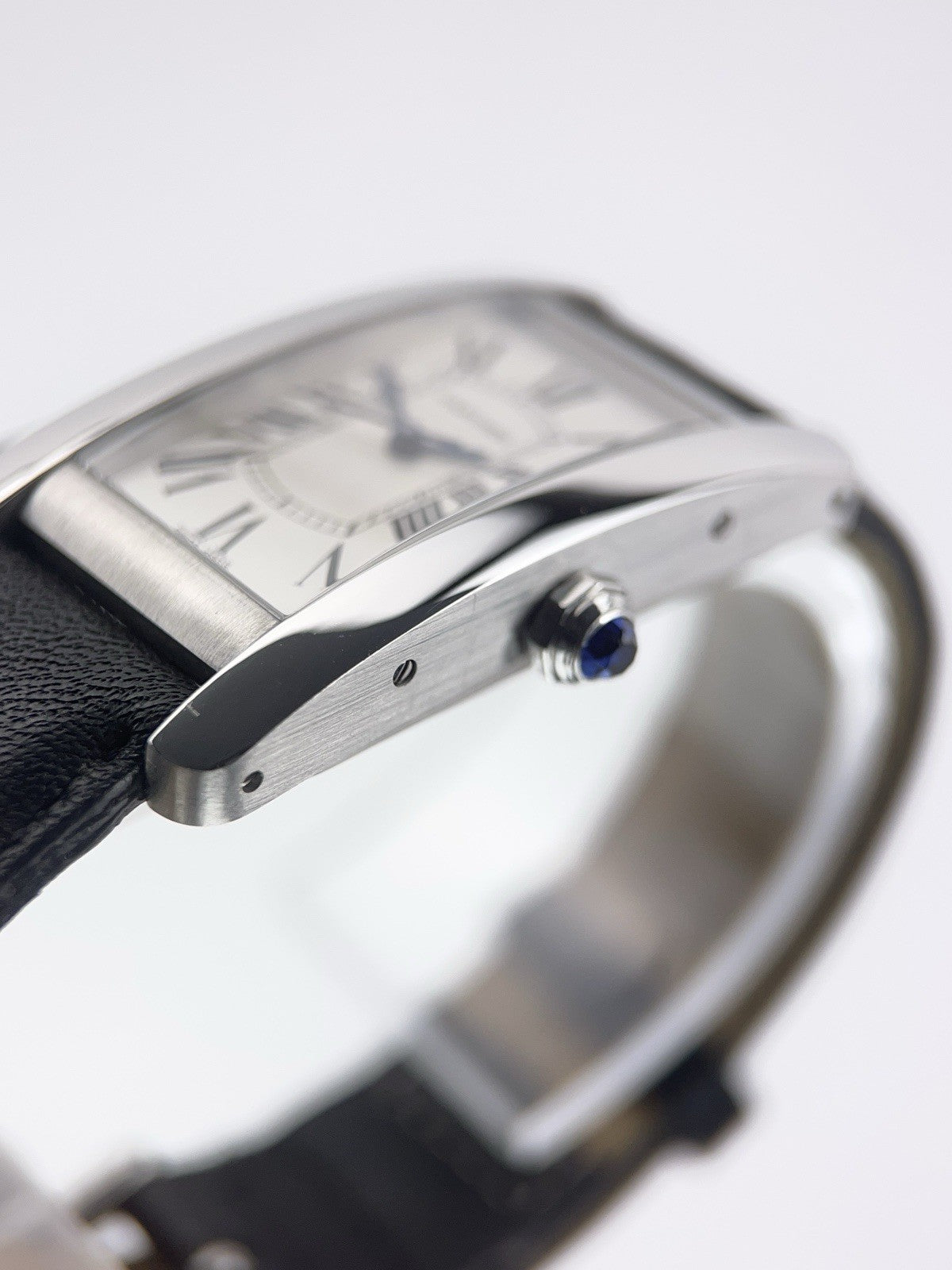Cartier Tank Americaine Steel Silver Dial 23mm Automatic Unisex Watch WSTA0017