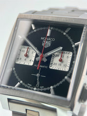 Tag Heuer Monaco Stainless Steel Black Dial 39mm Automatic Men's Watch CBL2113