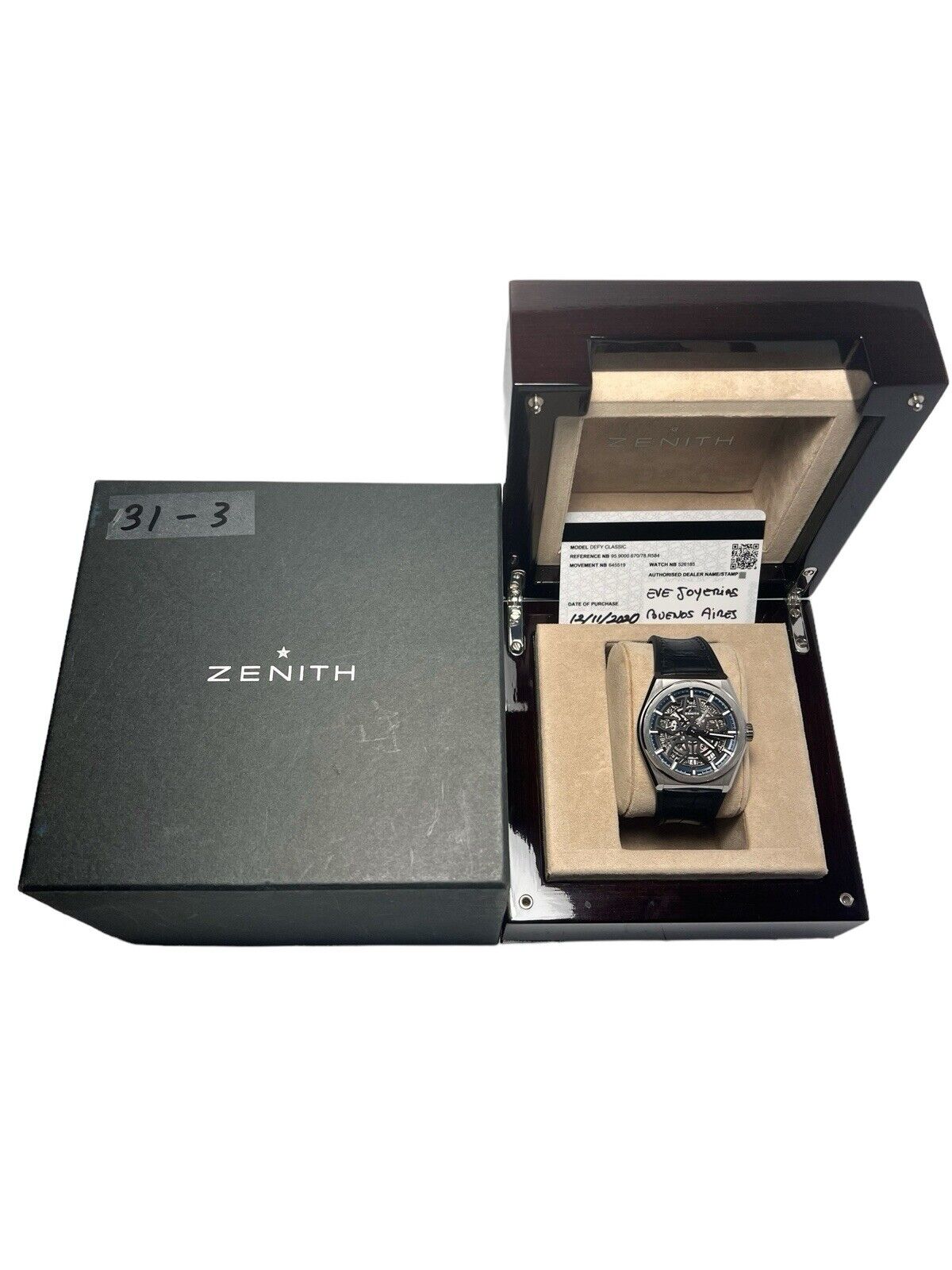 Zenith Defy Skeleton Titanium 41mm Automatic Men’s Watch 95.9000.670  Box/Papers