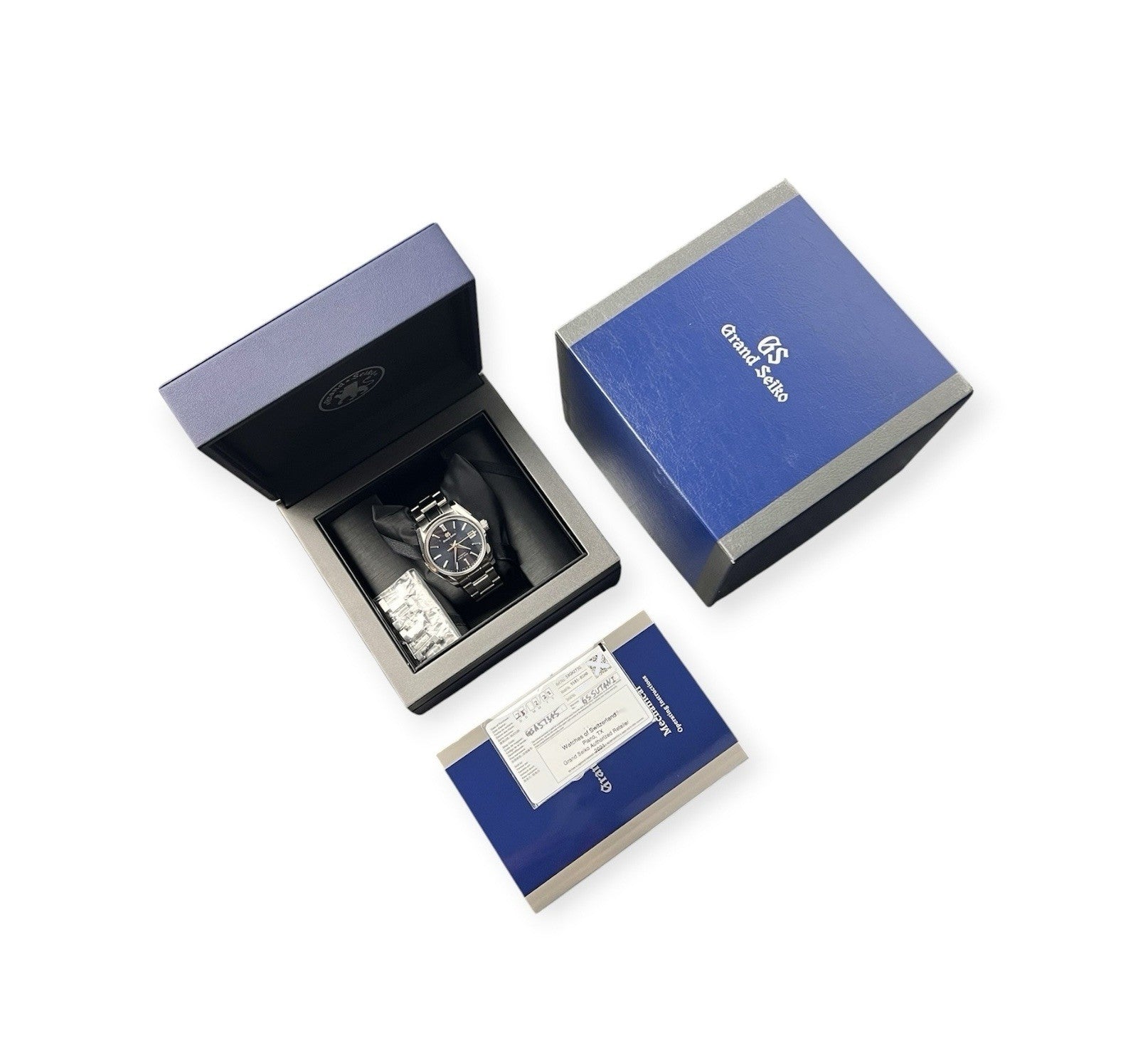 Grand Seiko Heritage Stainless Steel Blue Dial 40mm Automatic Mens Watch SBGH273