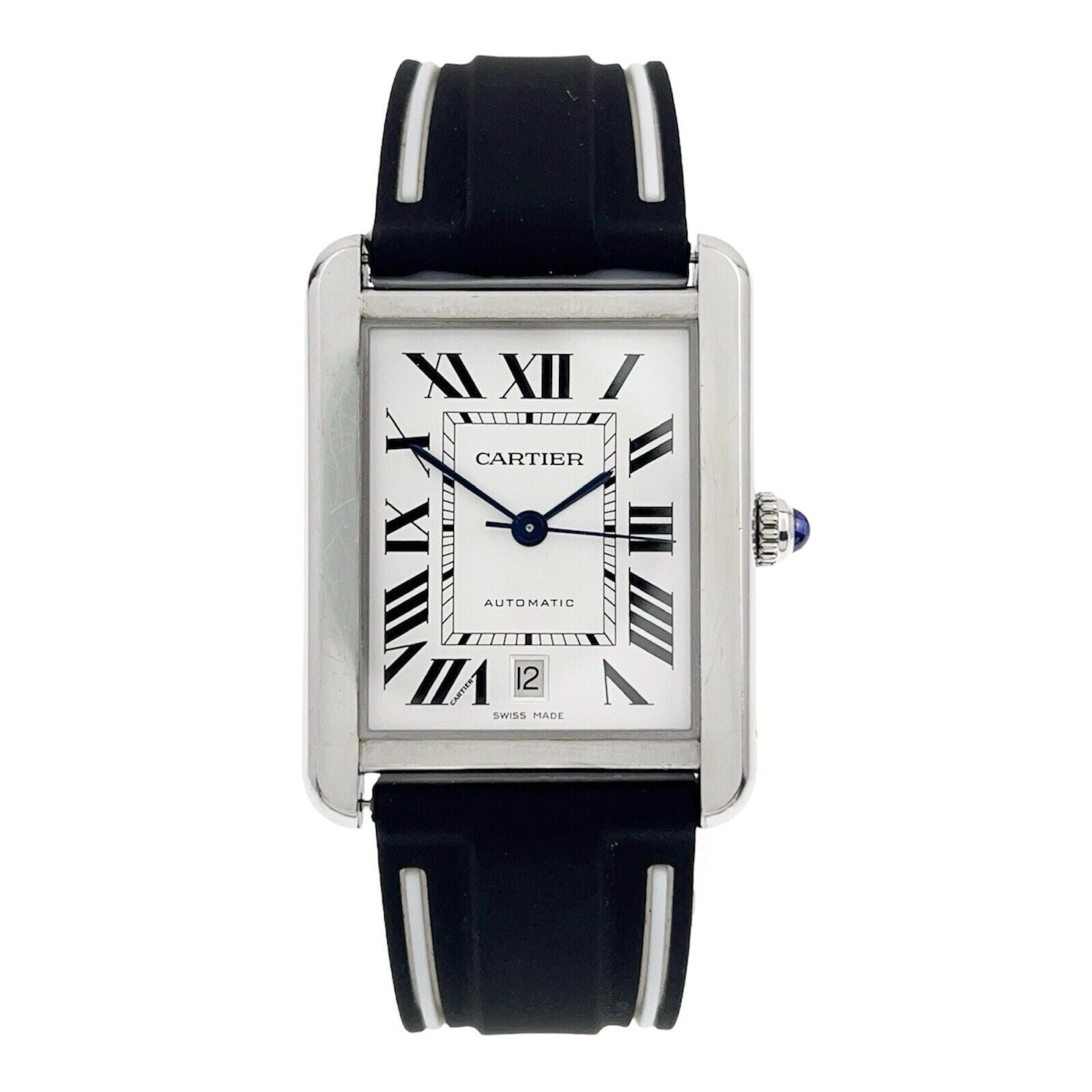 Cartier Tank Solo XL Steel Silver Color Dial 31mm Automatic Men’s Watch W5200027