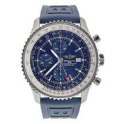 Breitling Navitimer World Stainless Steel Blue Dial 46mm Automatic Mens A24322