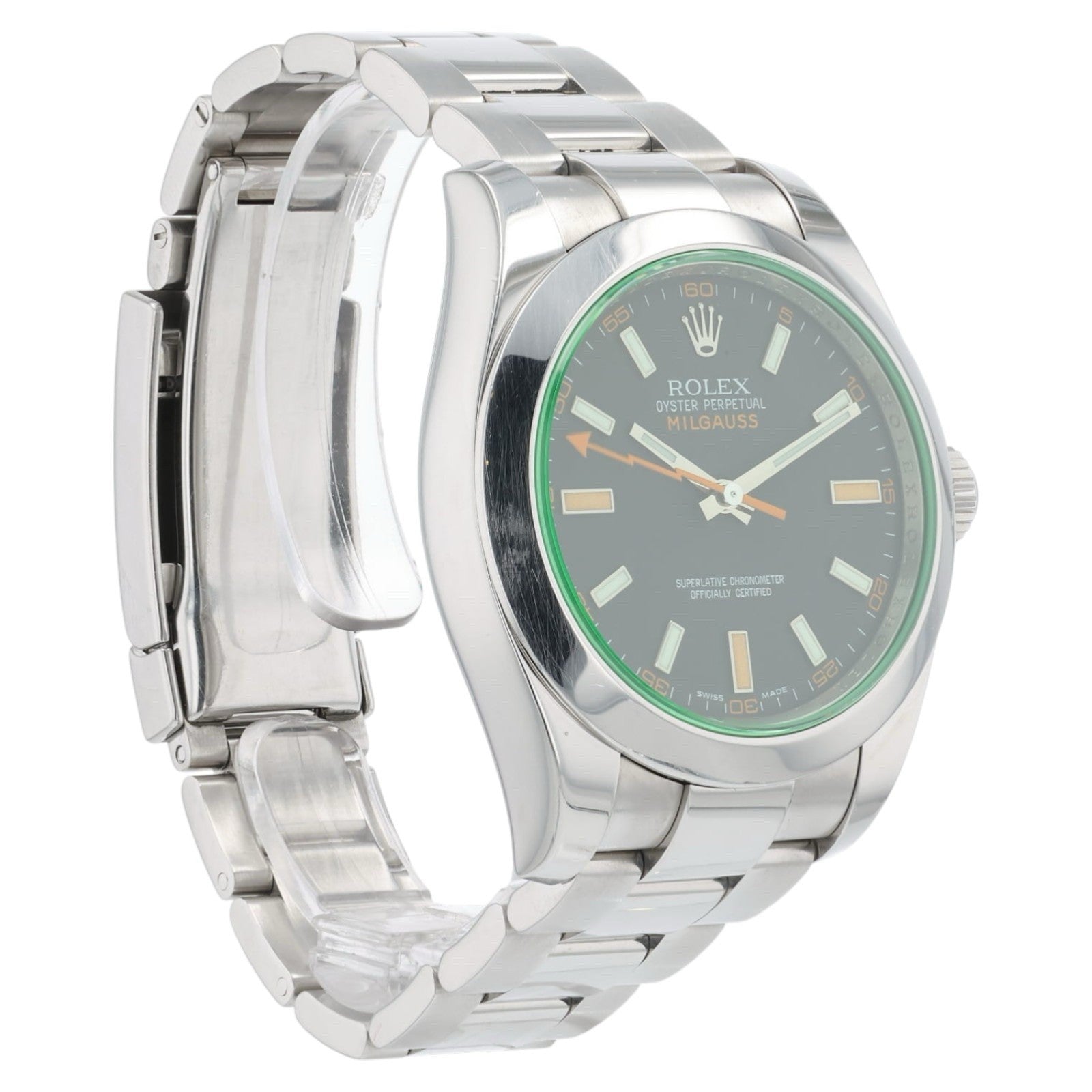 Rolex Milgauss Black Dial Stainless Steel 40mm Automatic Men’s Watch 116400GV