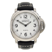 Panerai Luminor Base 8 Days Steel White Manual Wind Men’s Watch PAM00561