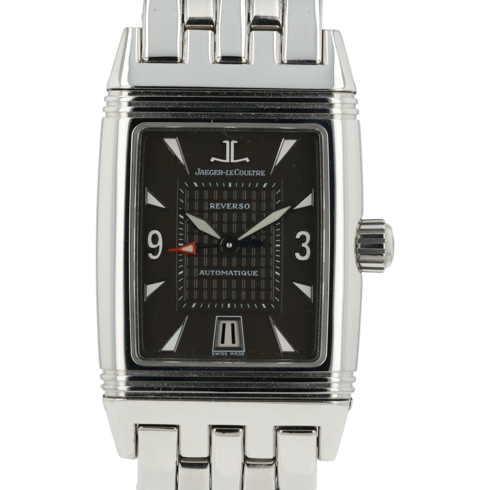 LeCoultre Reverso Gray Dial Stainless Steel 27mm Automatic Men’s Watch 290.8.60