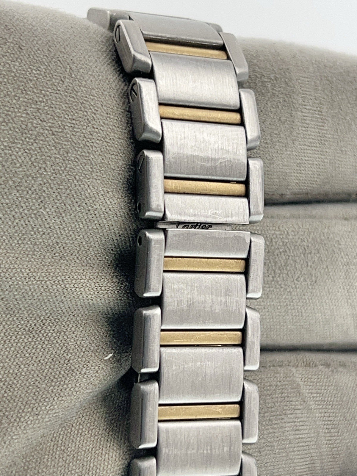 Cartier Tank Francaise 18K Yellow Gold Steel Quartz Ladies Watch W51007Q4