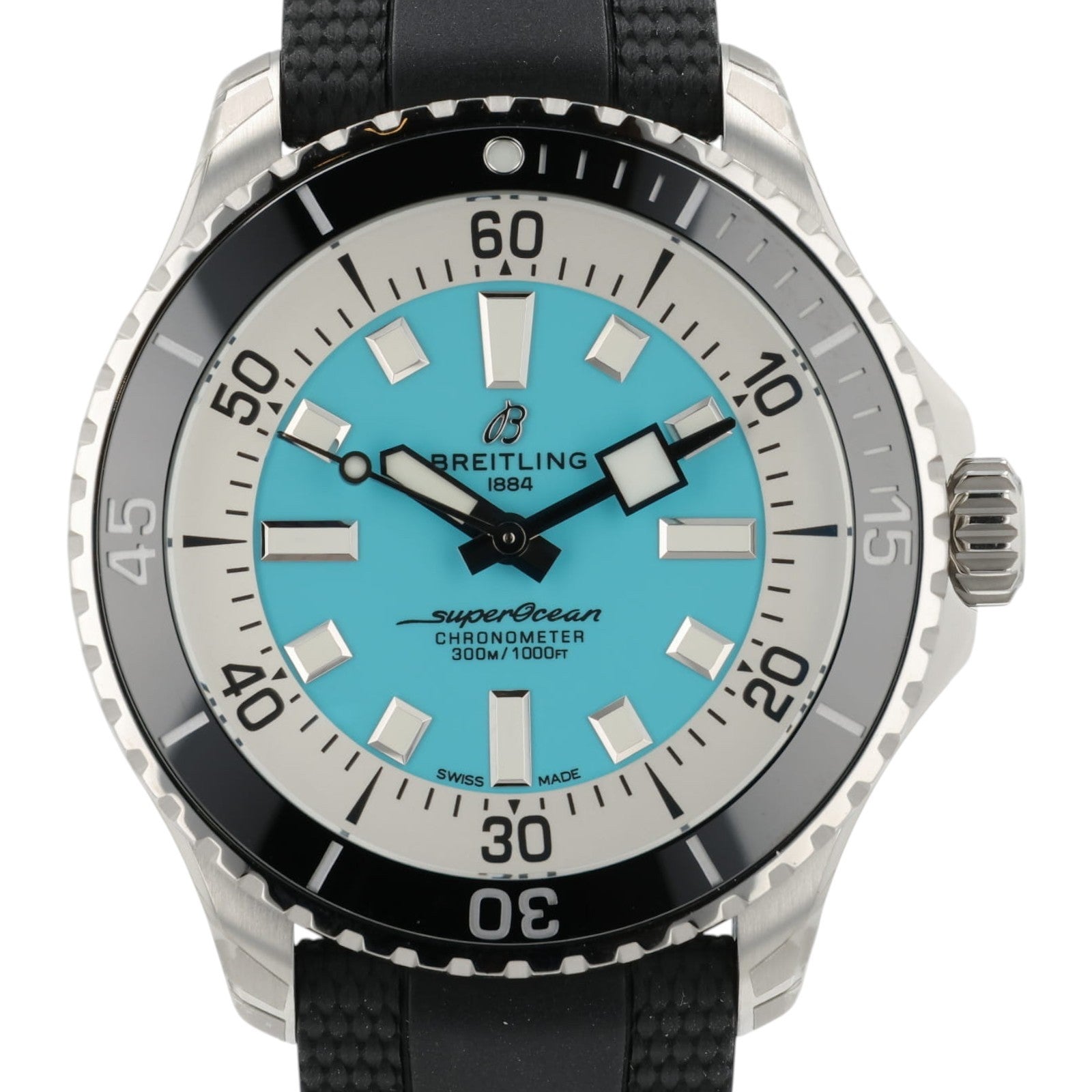 7/2026 NEW Breitling Superocean Auto 44 Turquoise Dial Men's Watch A17376211L2S1