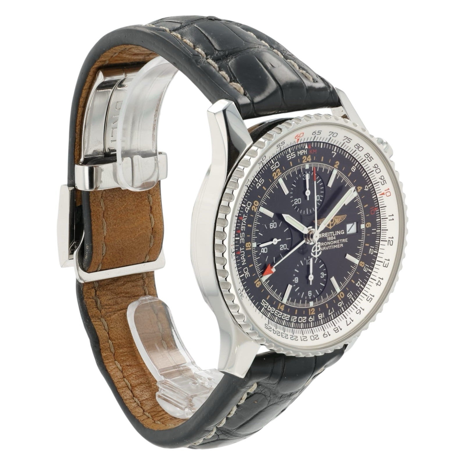Breitling Navitimer Black Dial Stainless Steel 46mm Automatic Men’s Watch A24322
