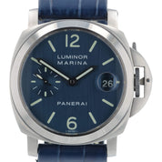Panerai Luminor Marina Stainless Steel Blue Dial 40mm Automatic Mens PAM00070