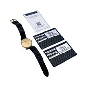 Chopard Geneve 18k Gold Champagne Dial 32mm Quartz Mens Watch 1077