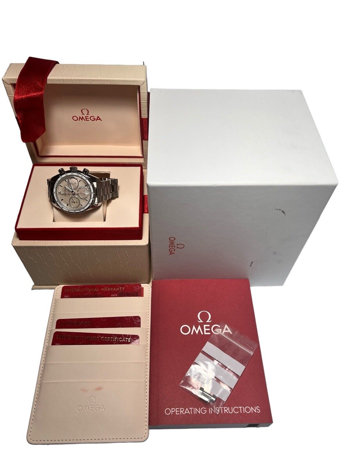 Omega Speedmaster Steel 38mm Diamond Automatic Unisex Watch 324.30.38.50.55.001