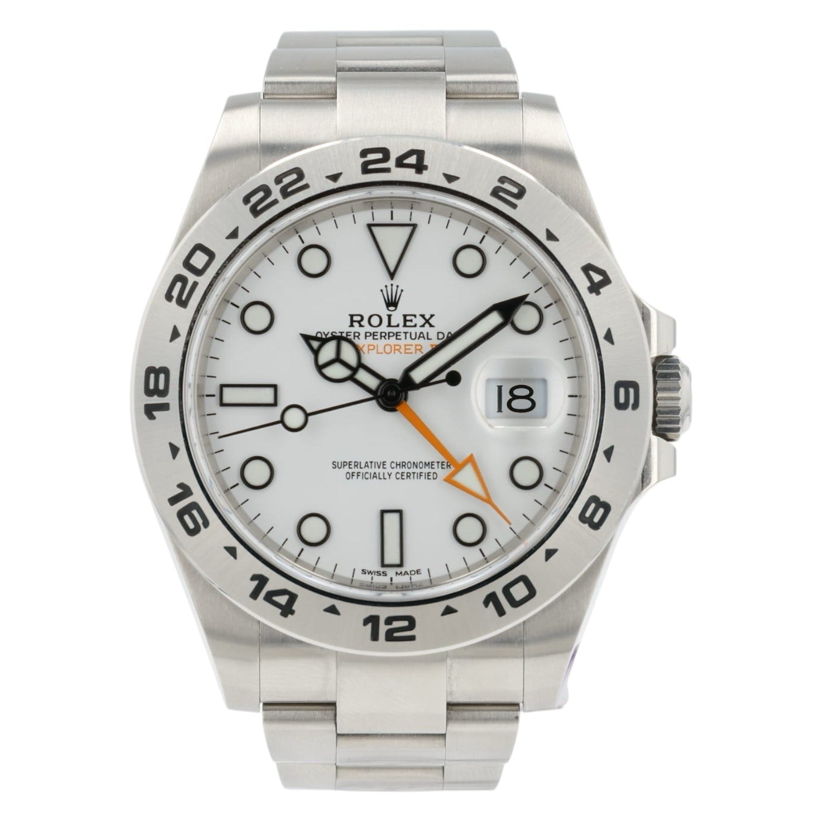2019 Rolex Explorer II White Dial Steel 42mm Automatic Men’s Watch 216570