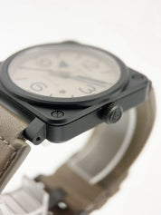 Bell & Ross Desert Ceramic Brown Dial 42mm Automatic Men’s Watch BR03-92