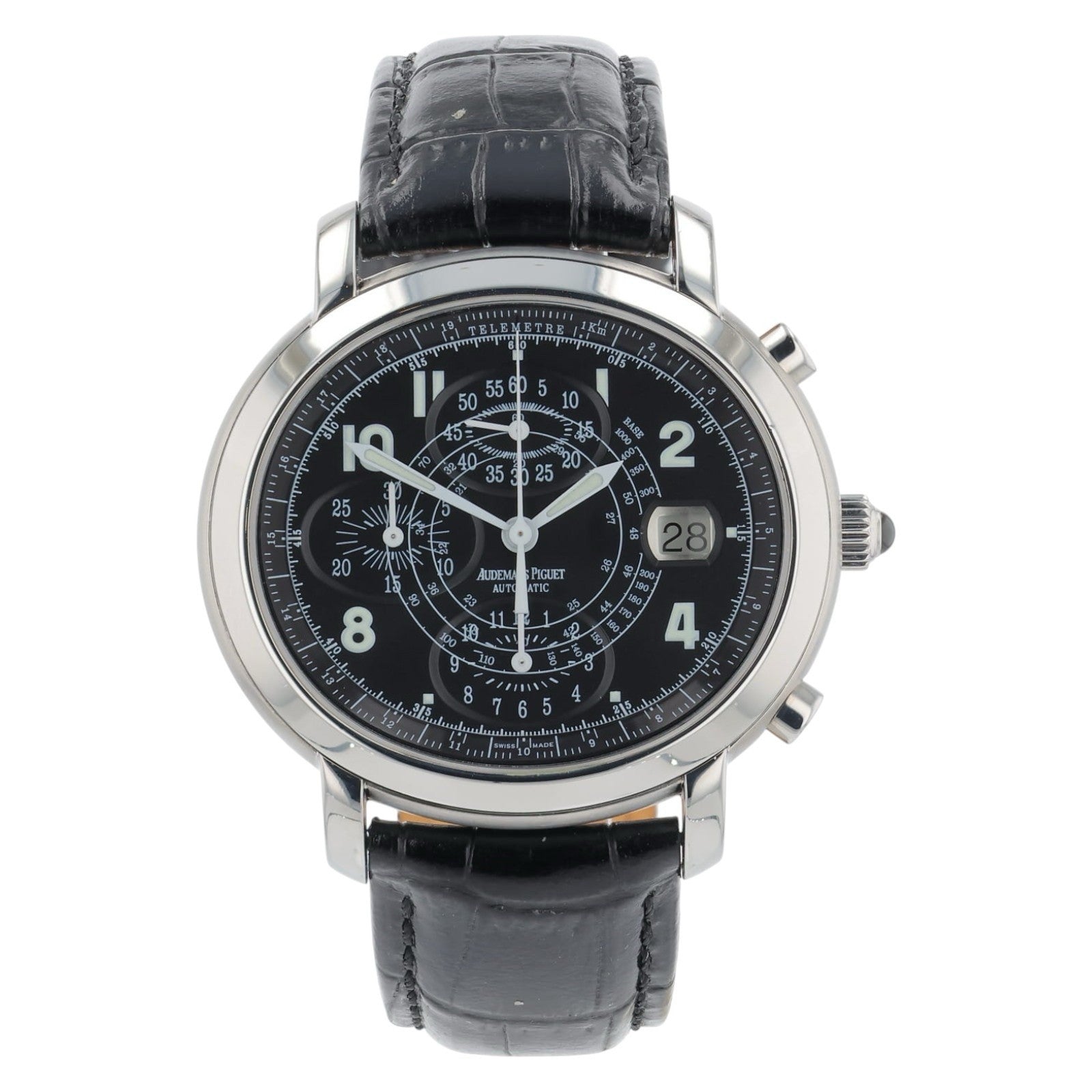 Audemars Piguet Millenary Steel Black Dial 41x37mm Automatic Men’s Watch 25822ST