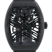 Franck Muller Vanguard Carbon Skeleton Dial 45mm Manual Wind Mens V45 S6 SQT