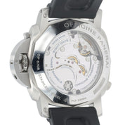 Panerai Luminor GMT 8 Days Black Dial Steel 44mm Manual Men's Watch PAM00275