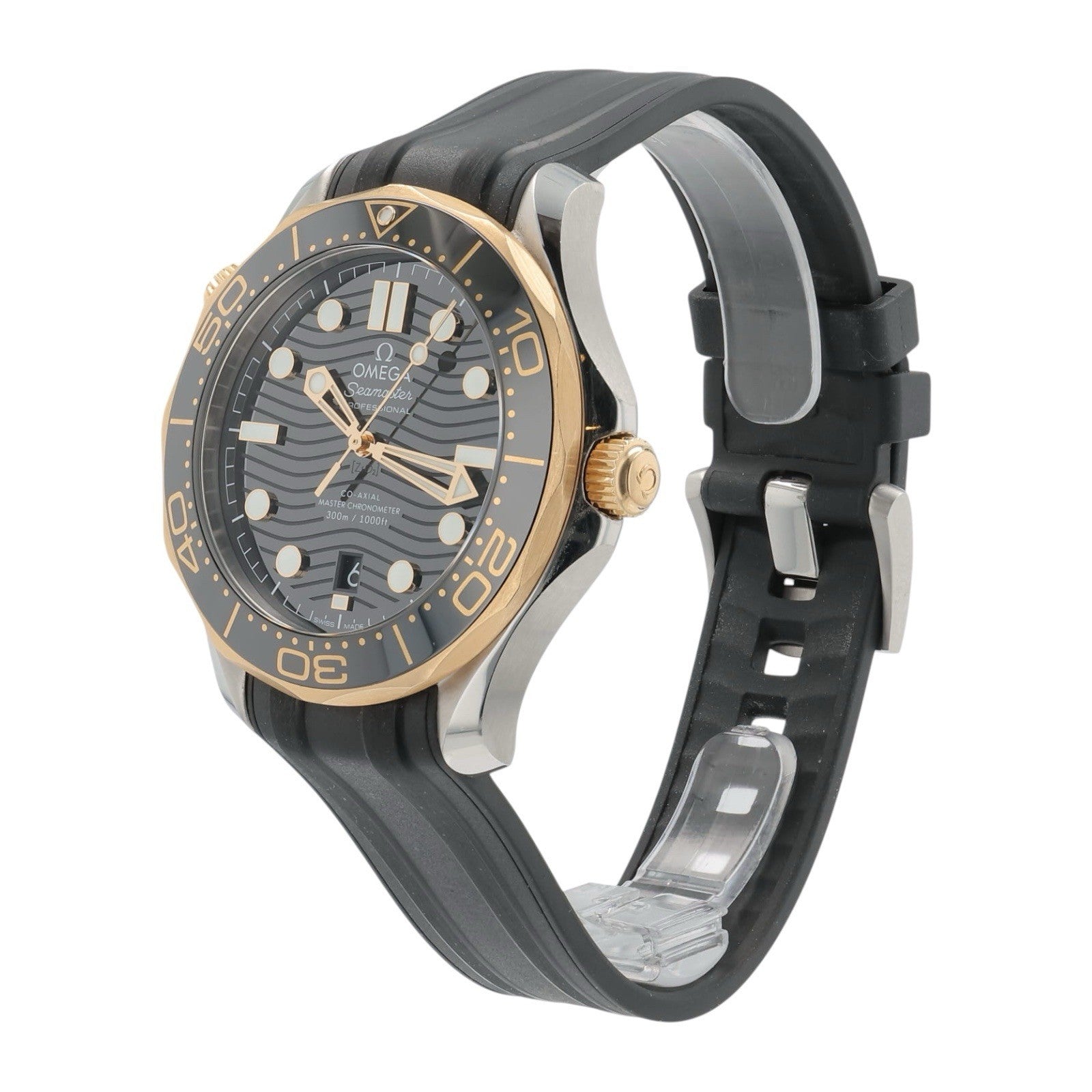 Omega Seamaster Steel & Rose Gold Black Dial 42mm Automatic 210.22.42.20.01.002
