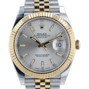 Rolex Datejust Two Tone Silver Dial Gold & Steel 41mm Automatic Men’s 126333