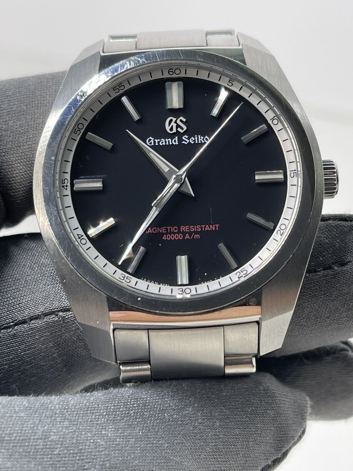 Grand Seiko SBGX293 9F61-0AD0 Black Dial Quartz Men's Watch