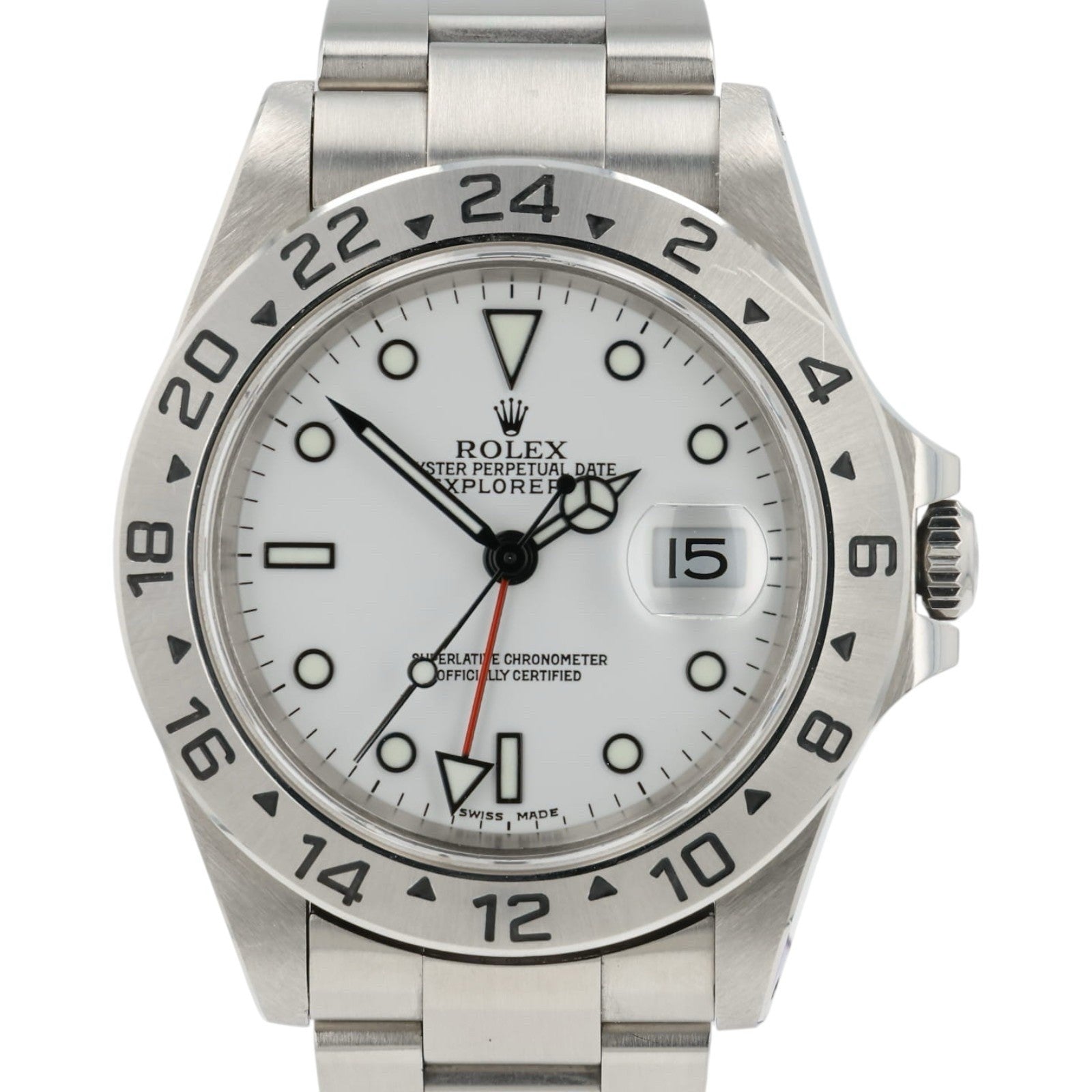 Rolex Explorer II White Dial Stainless Steel 40mm Automatic Men’s Watch 16570