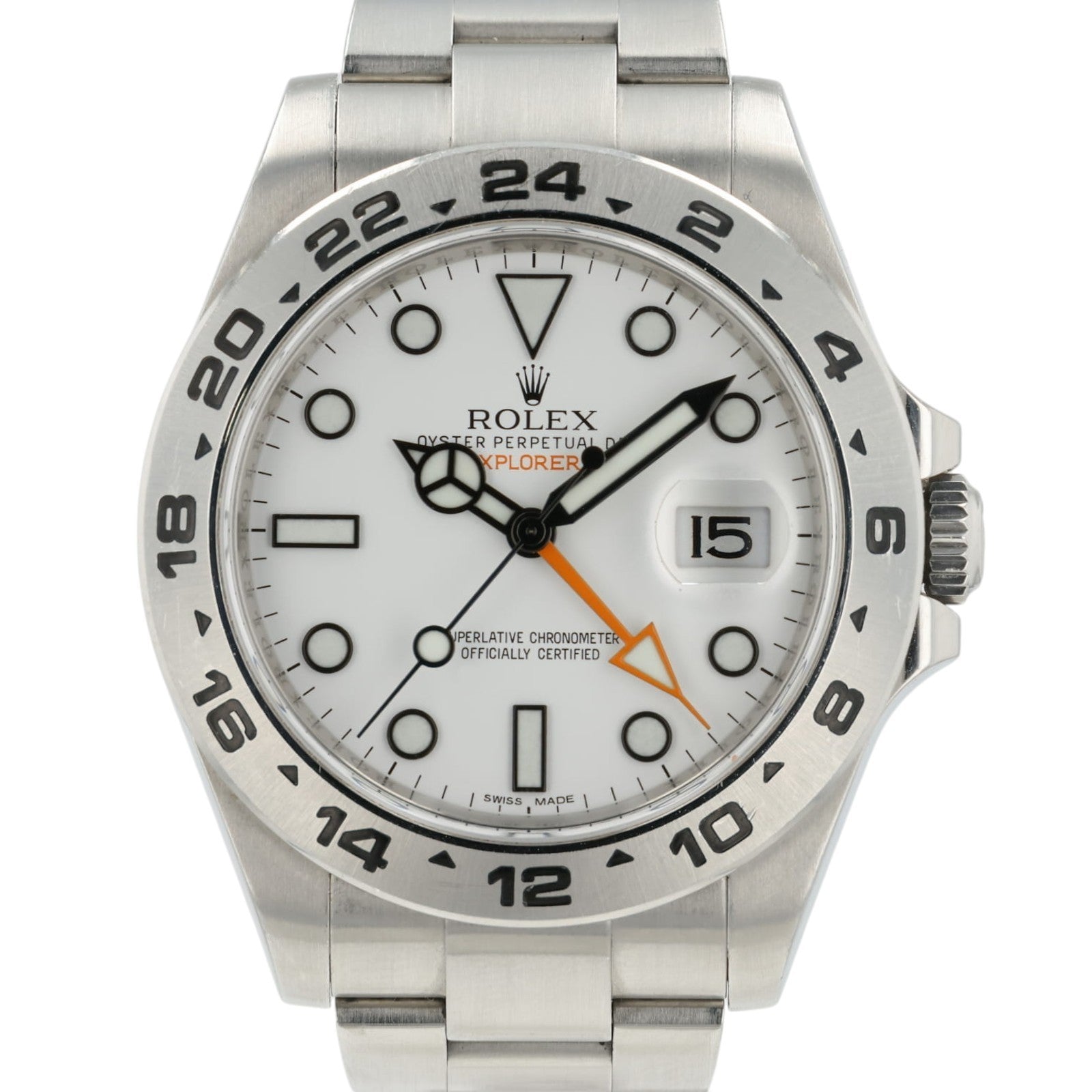 Rolex Explorer II White Dial Stainless Steel 42mm Automatic Mens Watch 216570