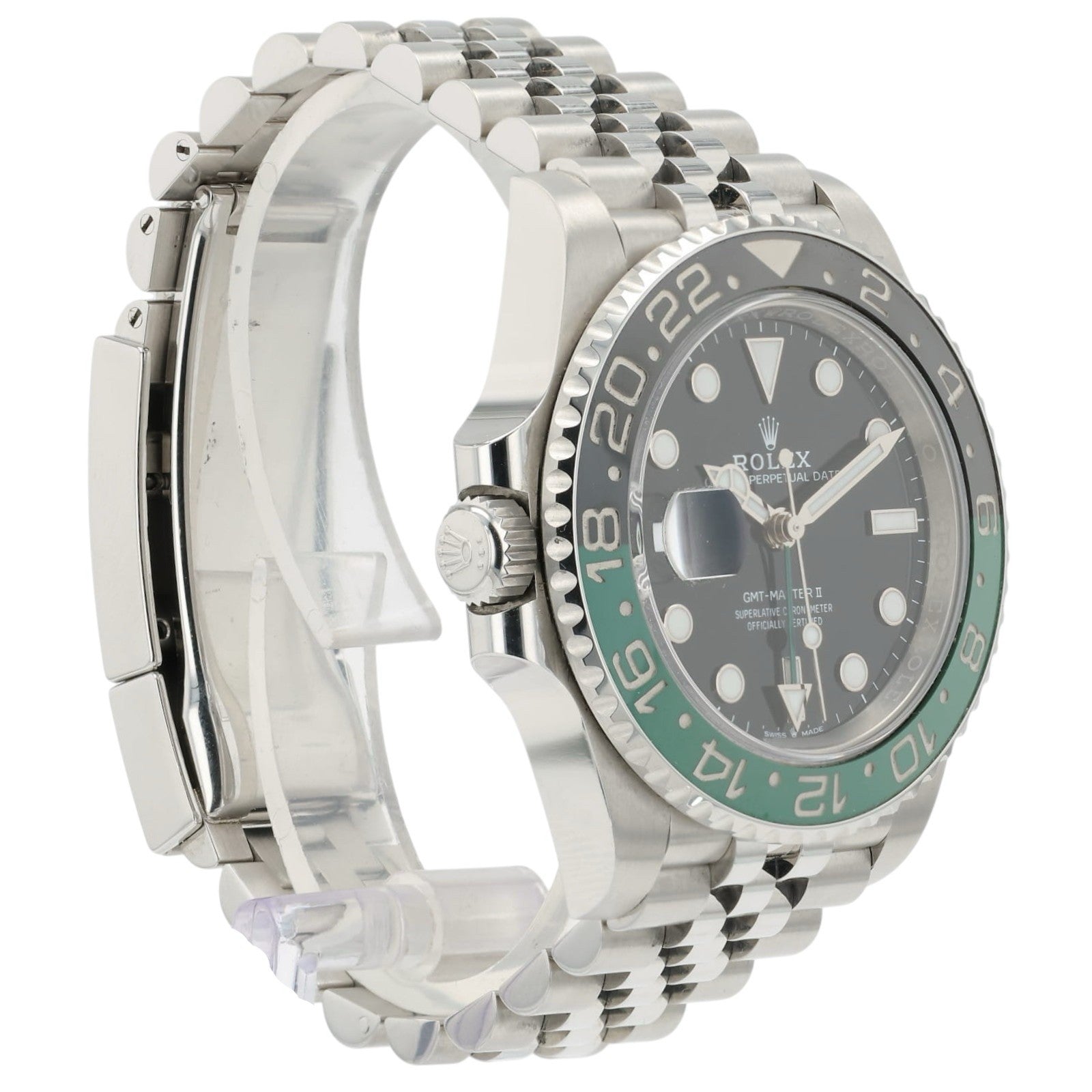 Rolex Sprite GMT Black Dial Stainless Steel 40mm Automatic Mens Watch 125720VTNR