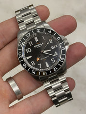 NEW 2026 Shinola Monster GMT Automatic 40mm Black Dial Steel Watch S0120267028
