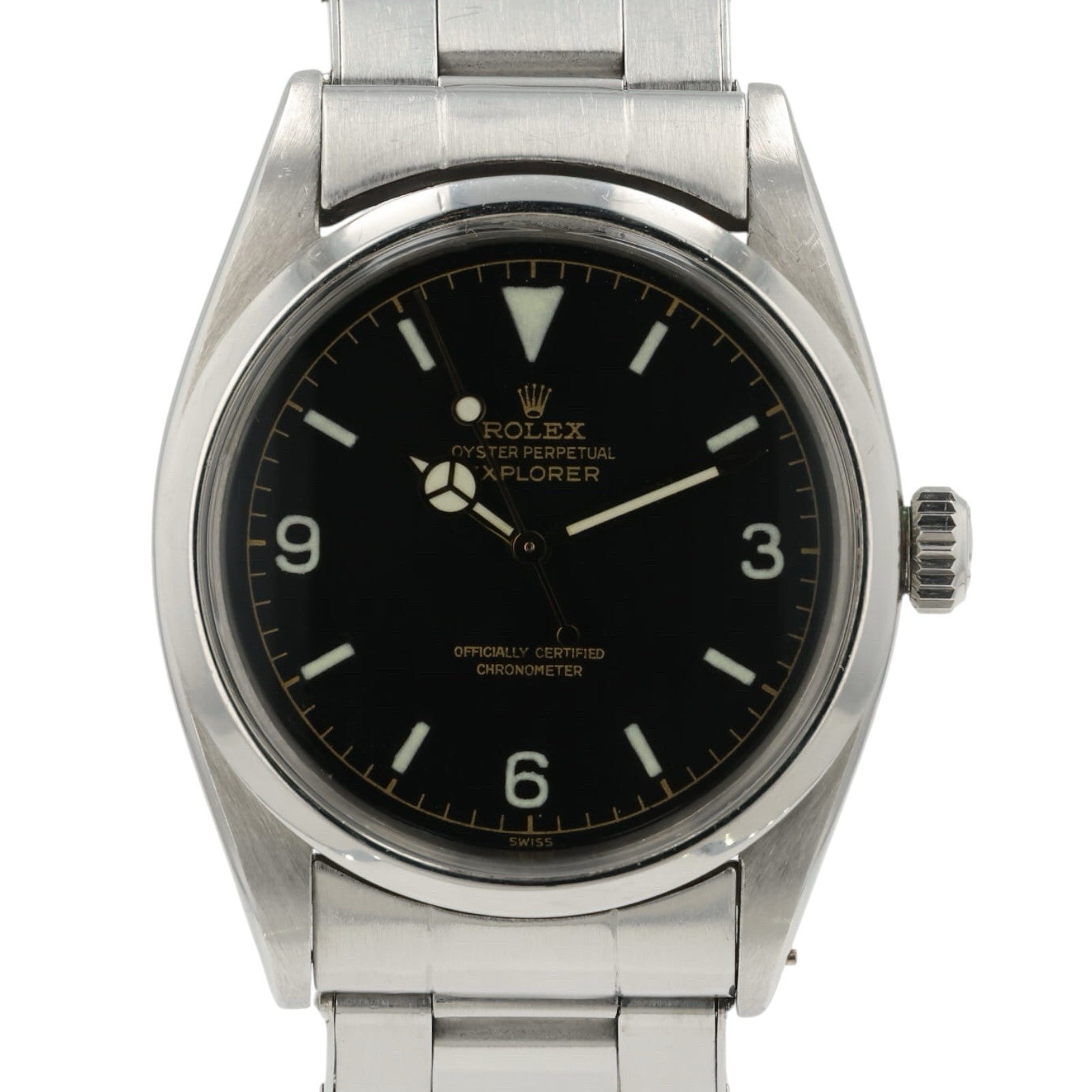 Rolex Explorer Black Dial Stainless Steel 36mm Automatic Movement Men’s 6610