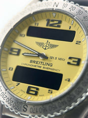 Breitling Emergency Titanium Yellow Dial 43mm Digital Quartz Men’s Watch E76321