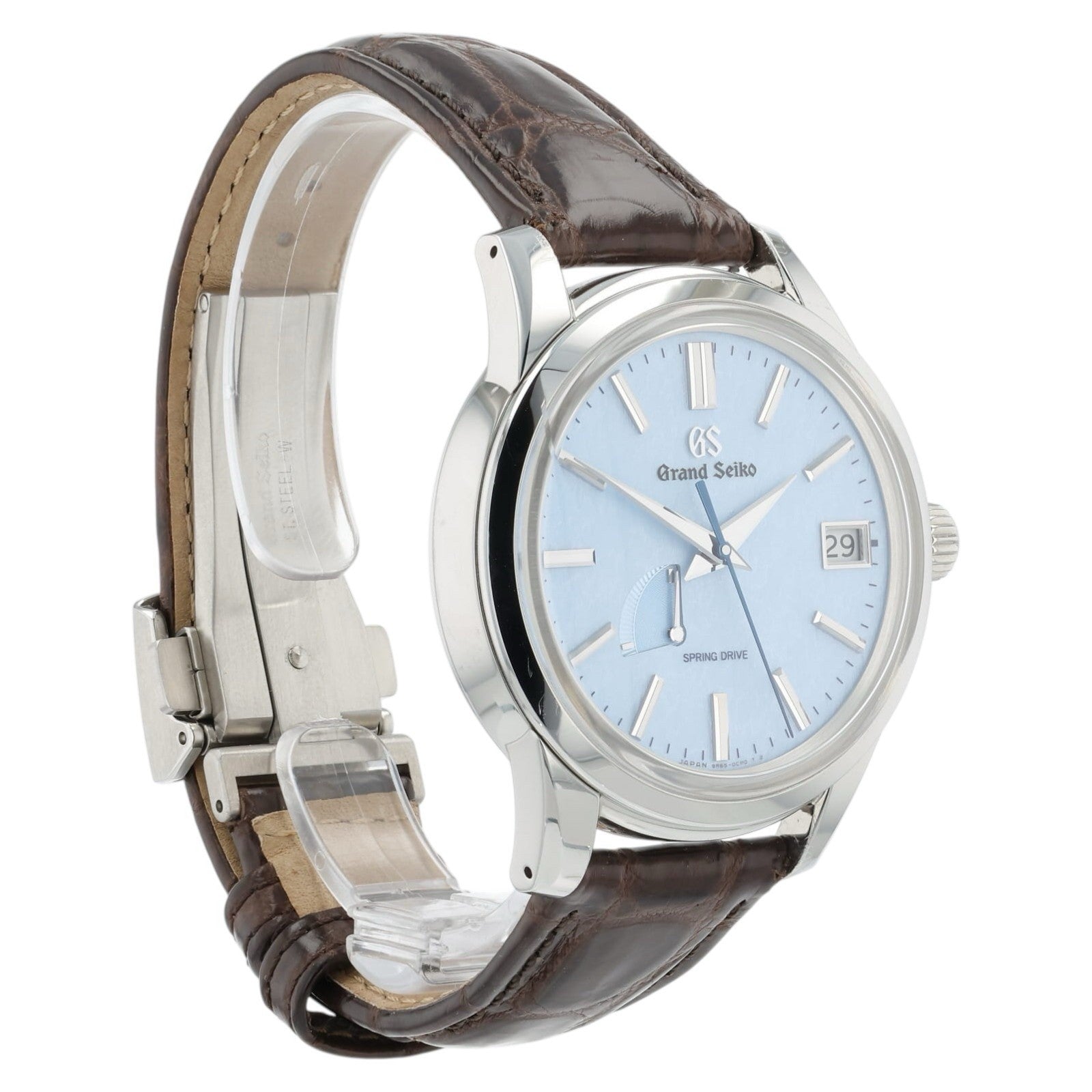 Grand Seiko SkyFlake Blue Dial Stainless Steel 40mm Automatic Mens Watch SBGA407